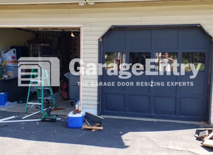 Garage Door Colonial Corner Removal - Before (CC2)
