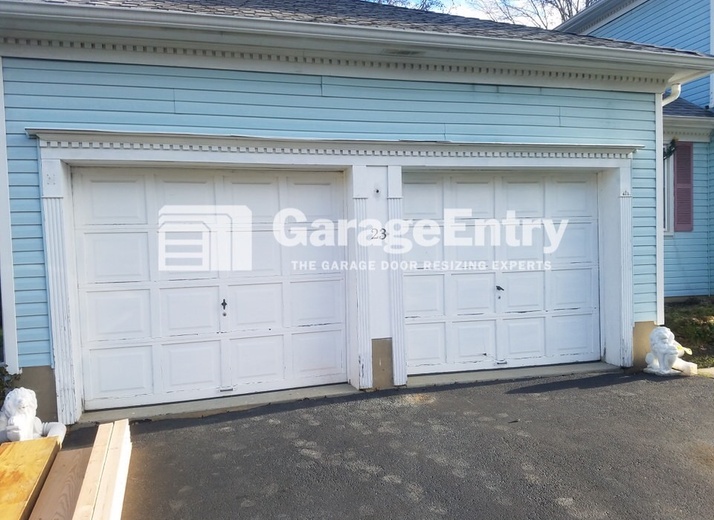 Garage Door Resizing in Hamilton, NJ (Before - DR4)