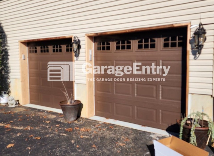 Garage Entry Trim / Aluminum Capping in NJ - Before (AC2)