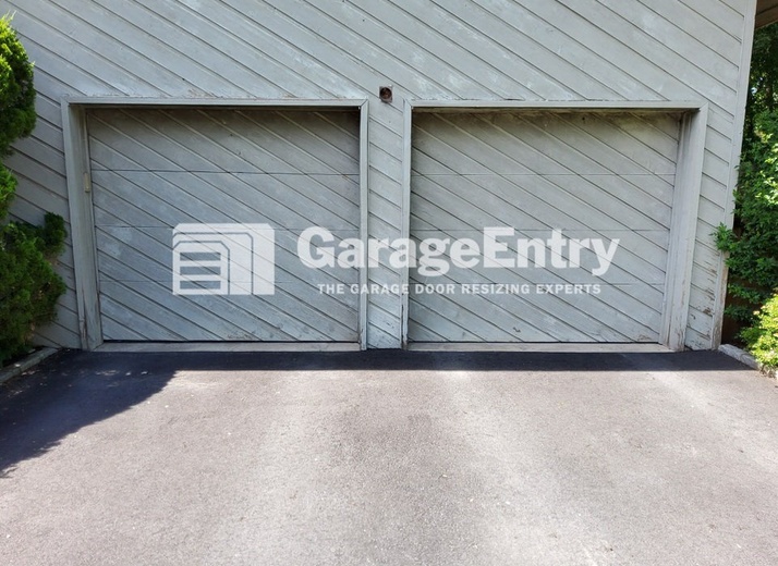 Garage Door Resizing in Closter, NJ (Before - DR2)